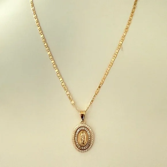 14k Gold Filled Guadalupe Necklace - Picture 5 of 5